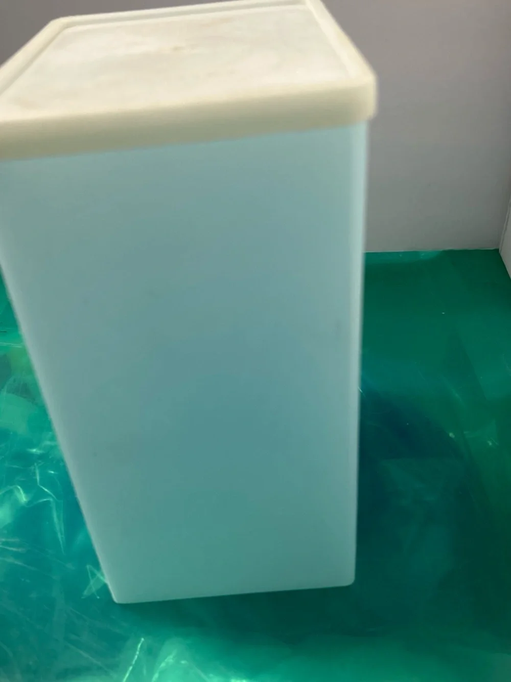 Tupperware Light Blue Container with White Lid